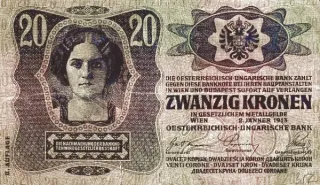 Croatian States 20 Corone 2nd, 1920 reverse